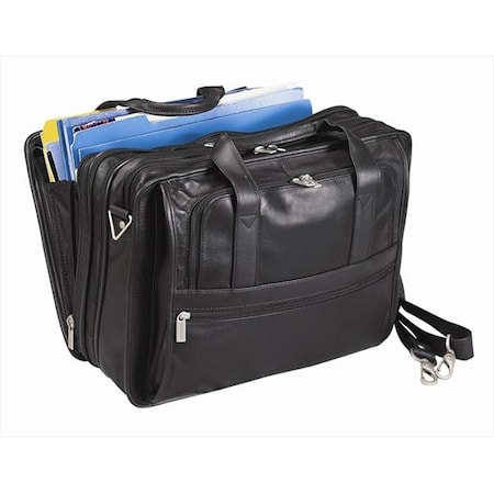 Preferred Nation Preferred Nation 6047.Blk Expandable Soft Briefcase 6047.Blk